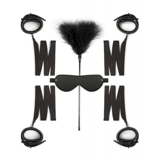 Easy Toys Beginners 6 Piece Beginners Bondage Set - Black