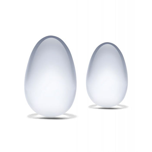 2 pc Glass Yoni Eggs Set