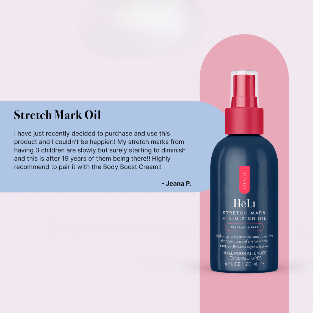 Stretch Mark Minimizing Oil