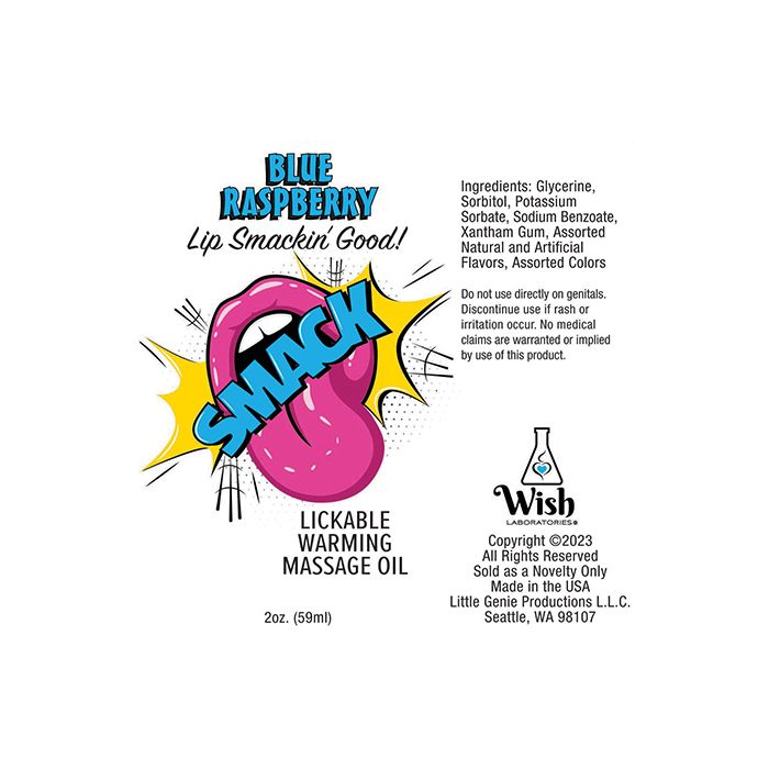 Smack Lickable Warming Massage Oil - 3 mL