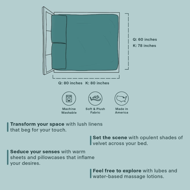 Vadot Velvet Fitted Sheet and Pillow Covers Set - Queen