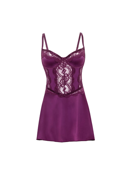 Bonnie Satin & Lace Babydoll