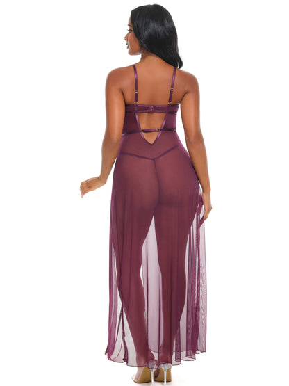 Antonella Sheer Lace Lingerie Gown