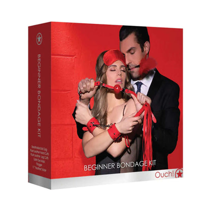 Beginners 6 Piece Bondage Kit - Red