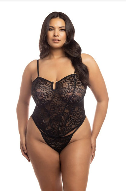 Kai Snake Lace Fashion Bustier Bra Set