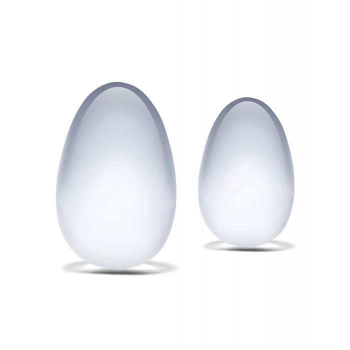 2 pc Glass Yoni Eggs Set