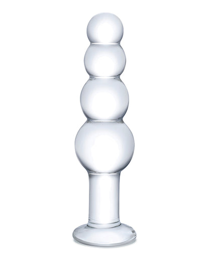 7.25" Glass Beaded Butt Plug