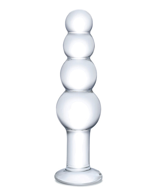 7.25" Glass Beaded Butt Plug