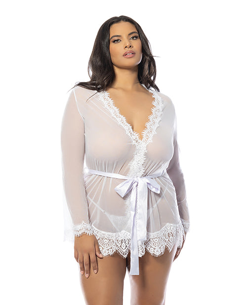 Provence Short Robe - White