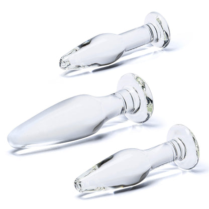 3 pc Glass Anal Training Kit
