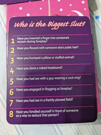 Bride to Be's Who is the Biggest Slut Game