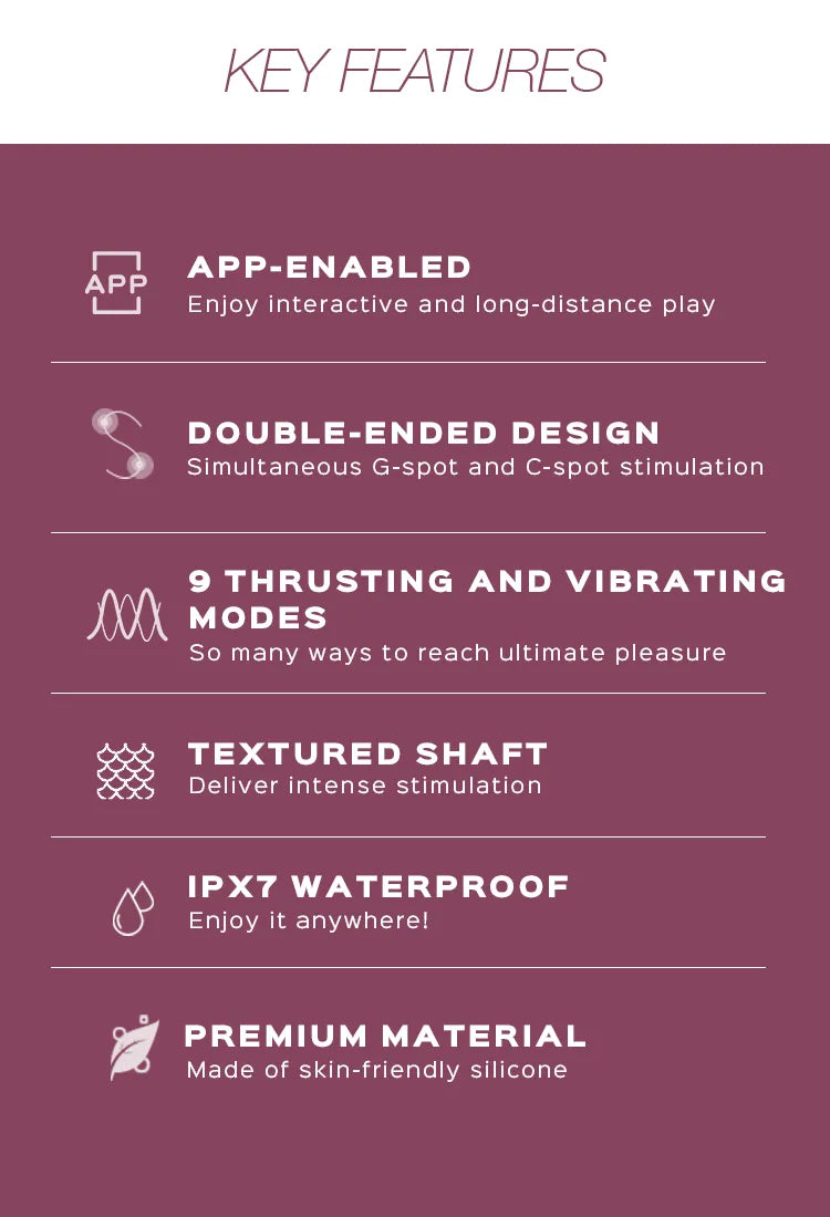 Ryder Thrusting G-spot & Clit Vibrator - App Enabled