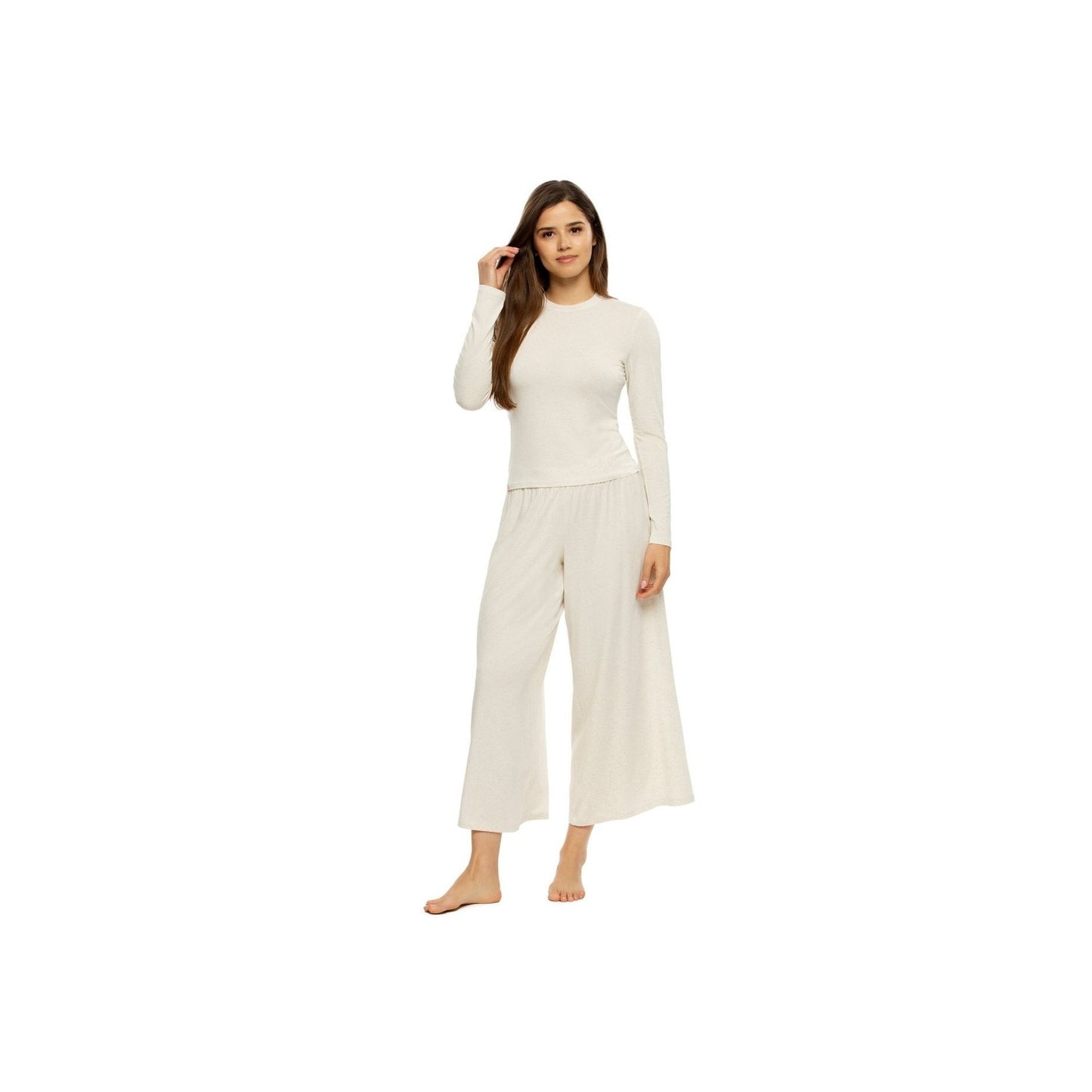 Lena Modal Linen Blend Set - Sand