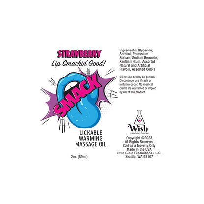 Smack Lickable Warming Massage Oil - 3 mL