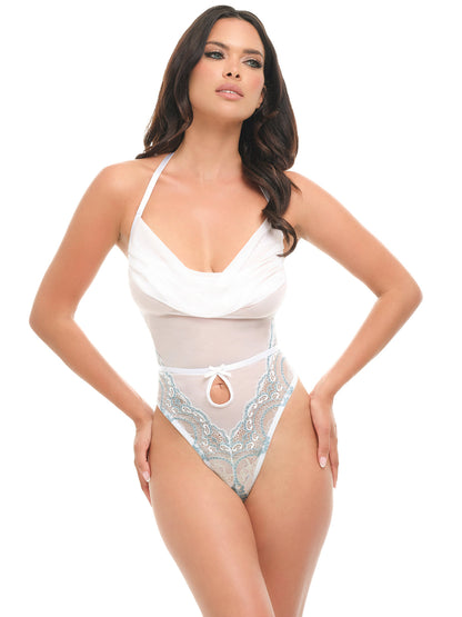 Victoria Sheer Halter Teddy