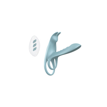 Zayn Cock Ring/Sleeve Blue - Remote