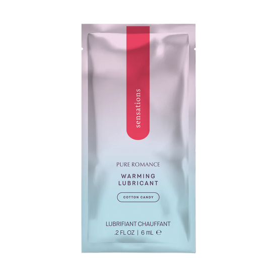 Sensations - Cotton Candy -  Warming Lubricant - Foil Pack