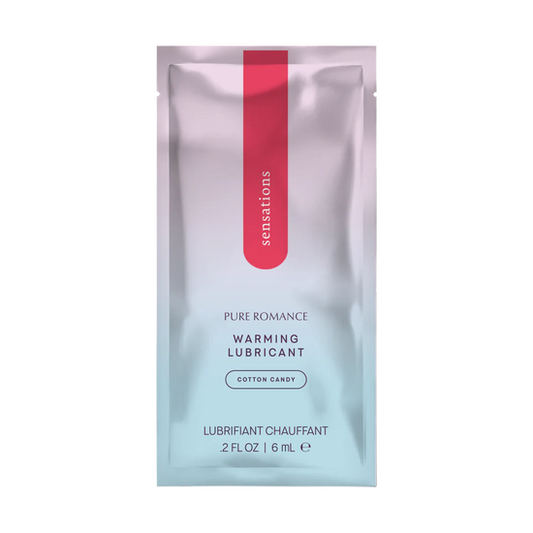 Sensations - Cotton Candy -  Warming Lubricant - Foil Pack