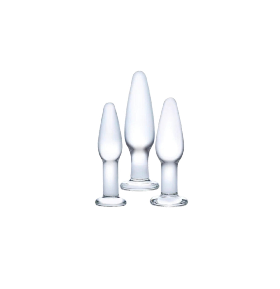 3 pc Glass Anal Training Kit
