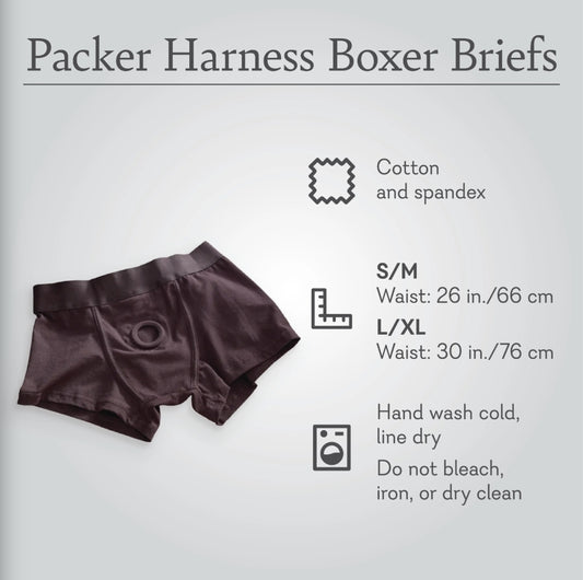 Packer Harness Boxer Briefs - Cotton-Spandex Bottom