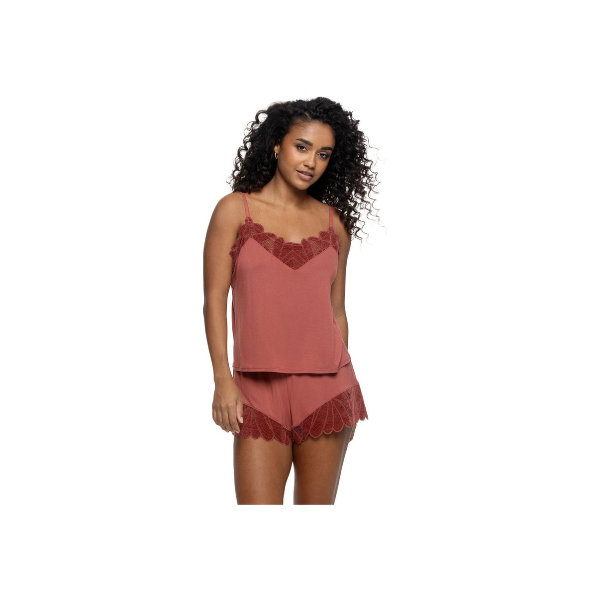 Sienna Cami Short Set - Marsala