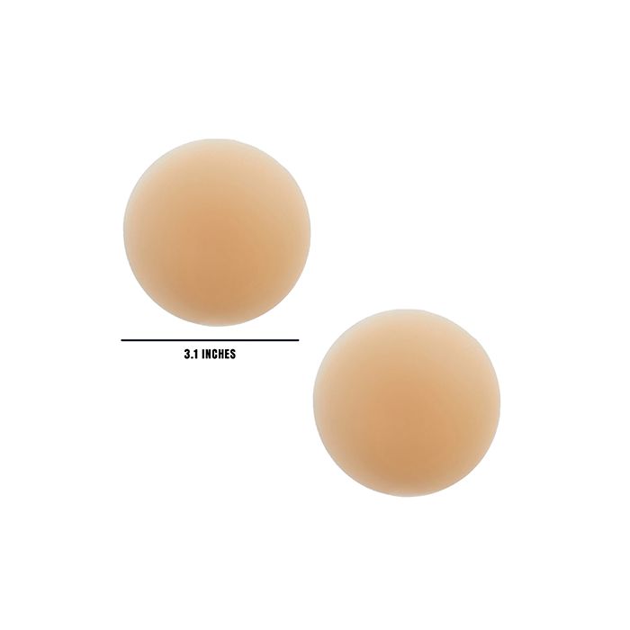 Invisible Reusable Silicone Pasties - Nude