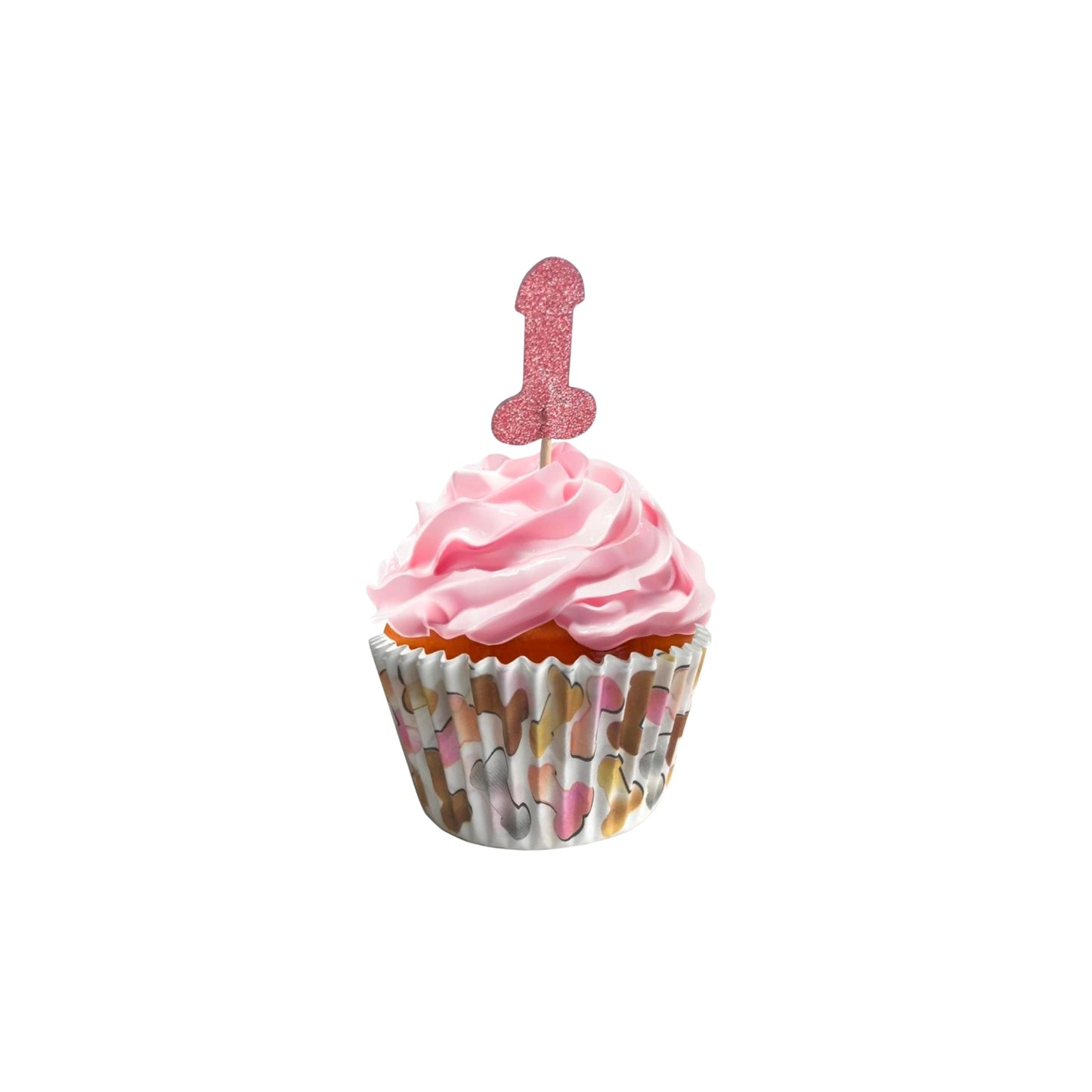 Glitterati Penis Party Cupcake Set (48 pieces)