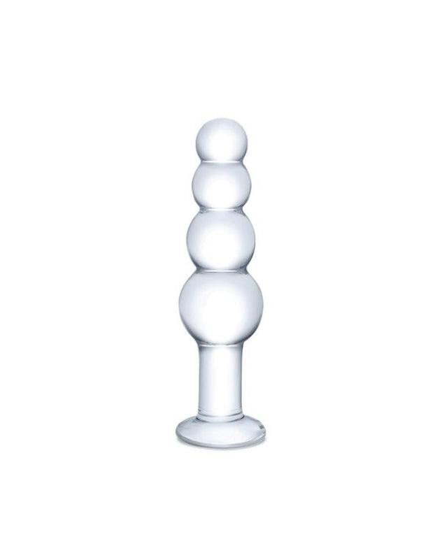 7.25" Glass Beaded Butt Plug