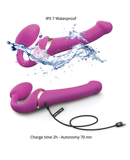 Vibrating Strapless Silicone Strap on Dildo