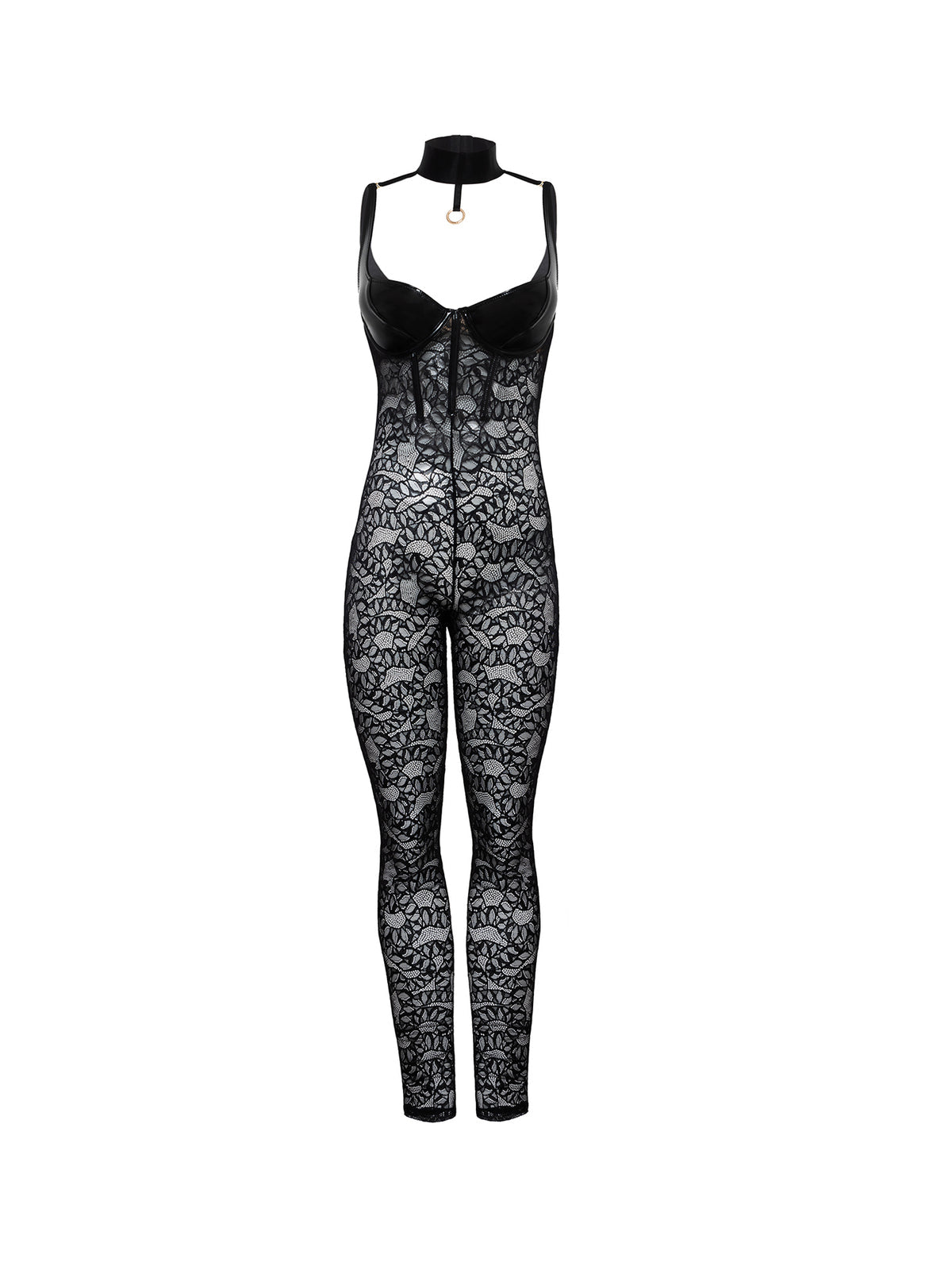 Wear Me Now, Wear Me Later Bustier Lace Catsuit
