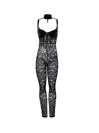 Wear Me Now, Wear Me Later Bustier Lace Catsuit