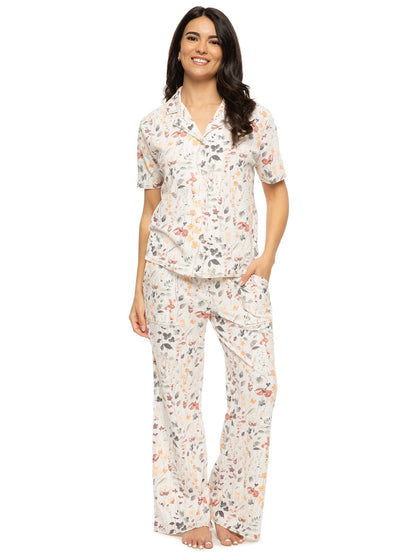 Josephine Notch Collar Pant Set