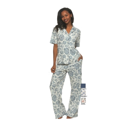 Josephine Notch Collar Pant Set