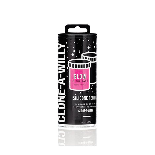 REFILL: Clone-A-Willy Silicone Glow In The Dark - Hot Pink