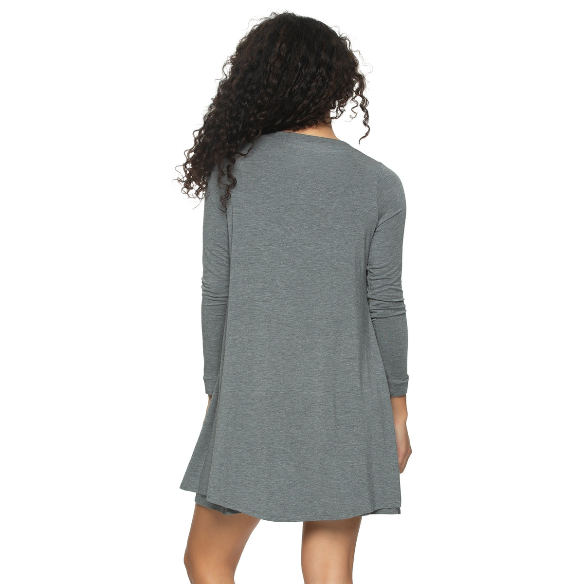 So Smooth Modal Tank Chemise & Wrap Set - Heather Gray
