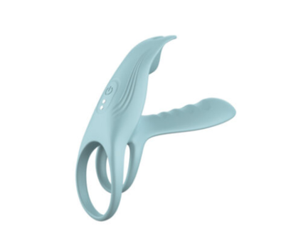 Zayn Cock Ring/Sleeve Blue - Remote