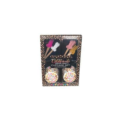 Glitterati Penis Party Cupcake Set (48 pieces)