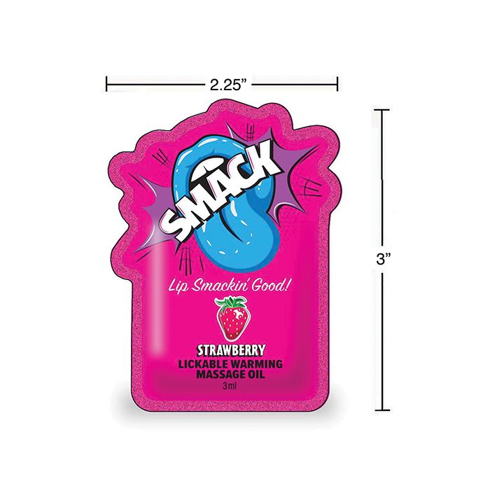 Smack Lickable Warming Massage Oil - 3 mL