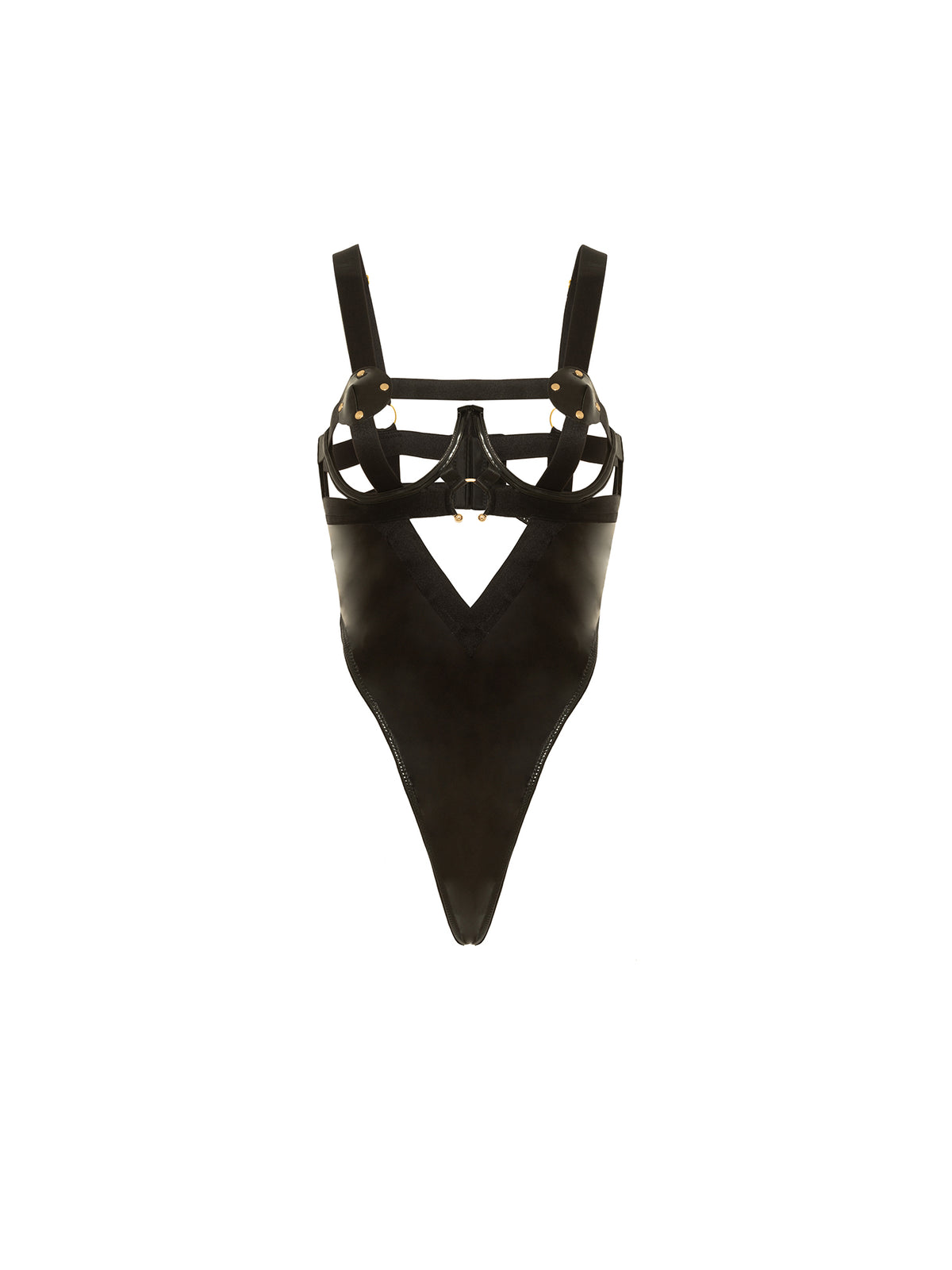 Erotic Open Cup Teddy - Black