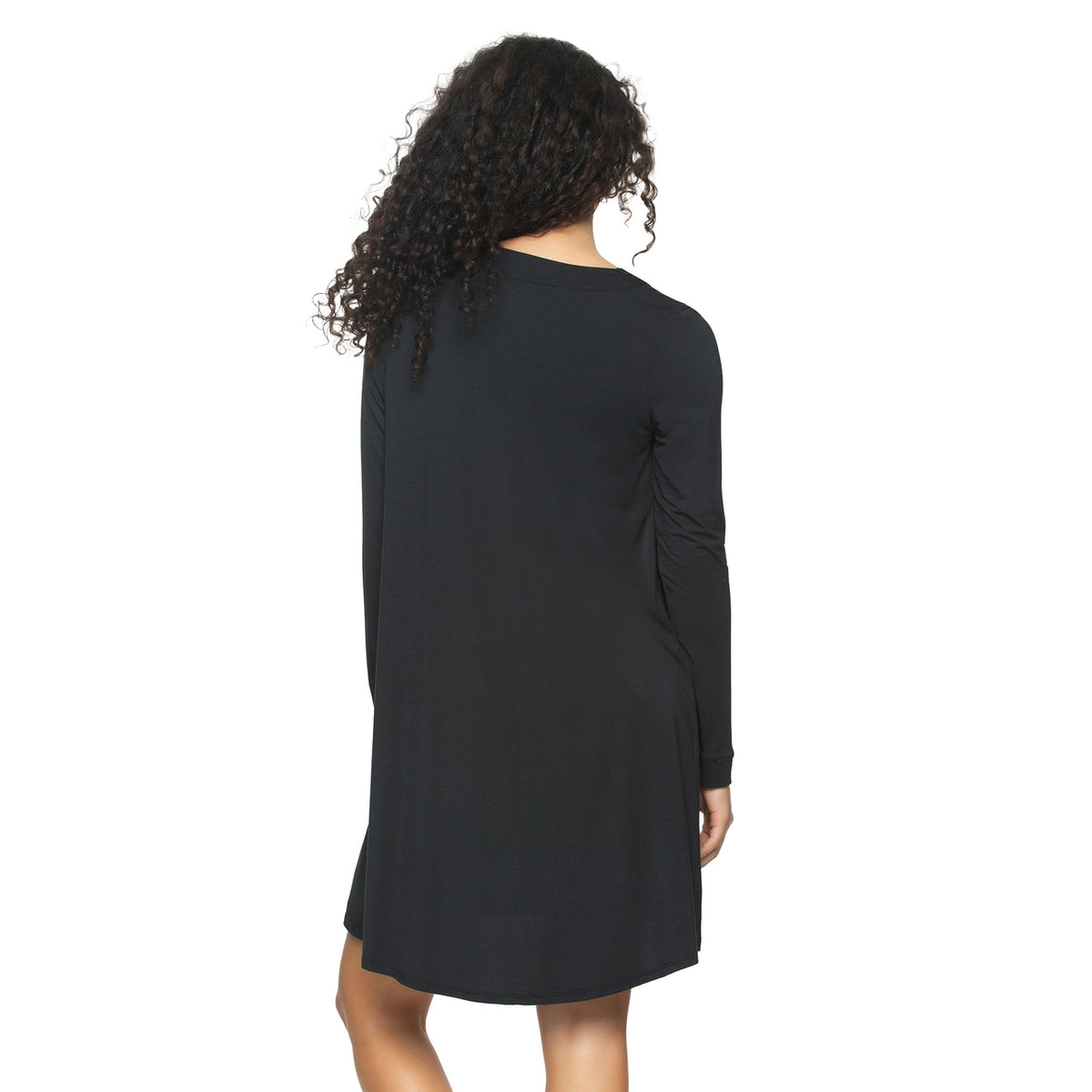 So Smooth Modal Tank Chemise & Wrap Set - Black