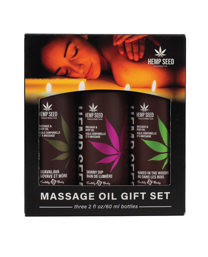 Earthly Body Edible Massage Oil Gift Set