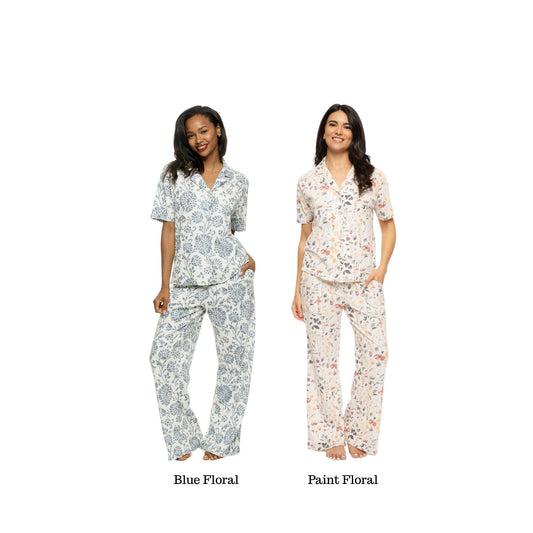 Josephine Notch Collar Pant Set